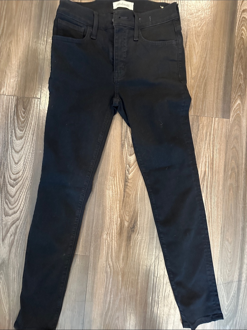 Madewell Black Jeans Petite 25 Roadtripper style NWT